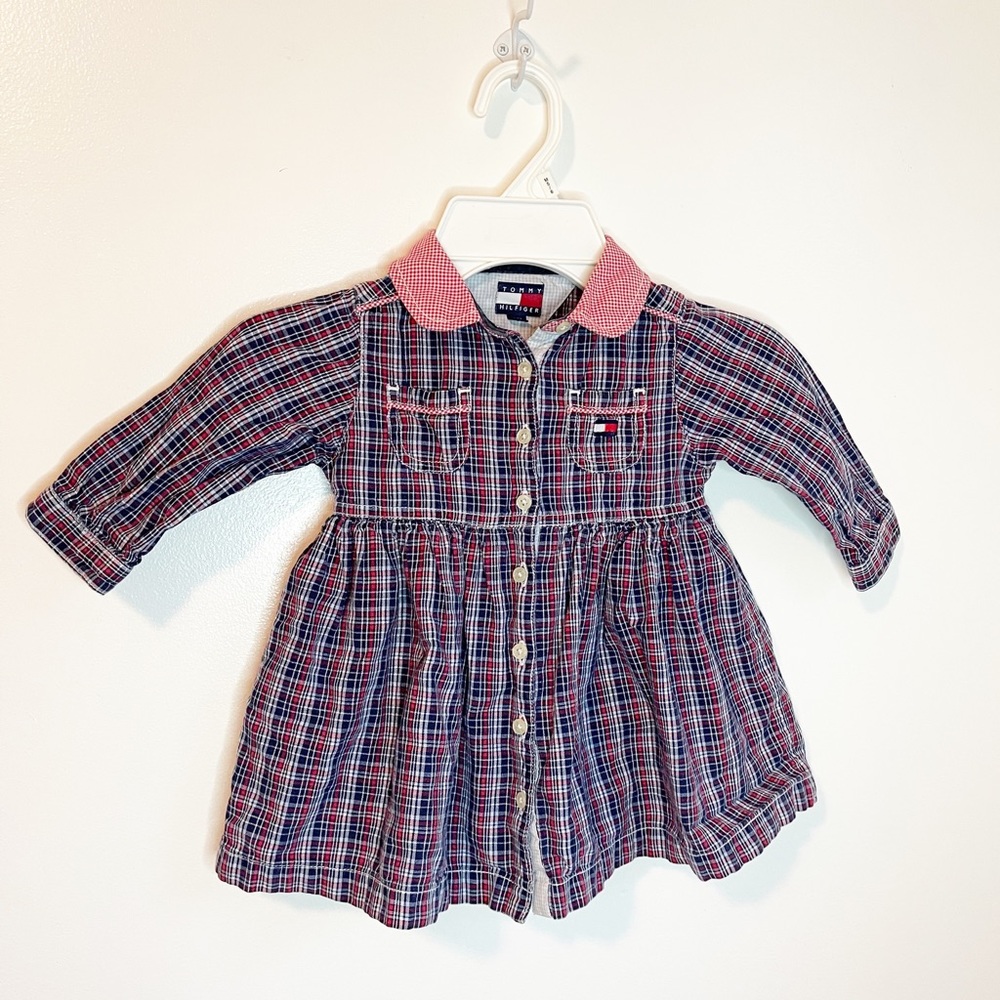 Tommy Hilfiger Plaid Dress 6-9 Months